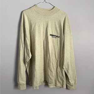 Essentials Oatmeal Long Sleeve Tee